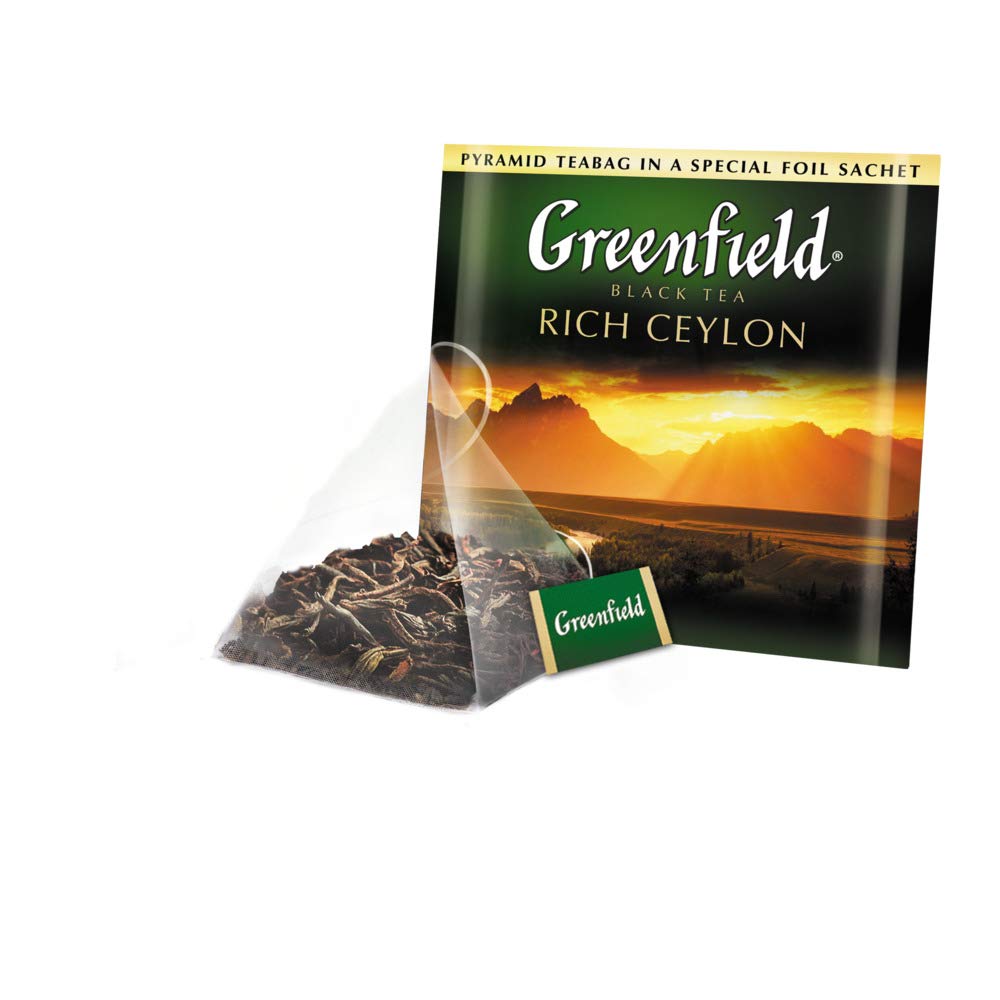 Greenfield rich Ceylon Black Tea pyramid bag - Belmio | بلميو الأردن